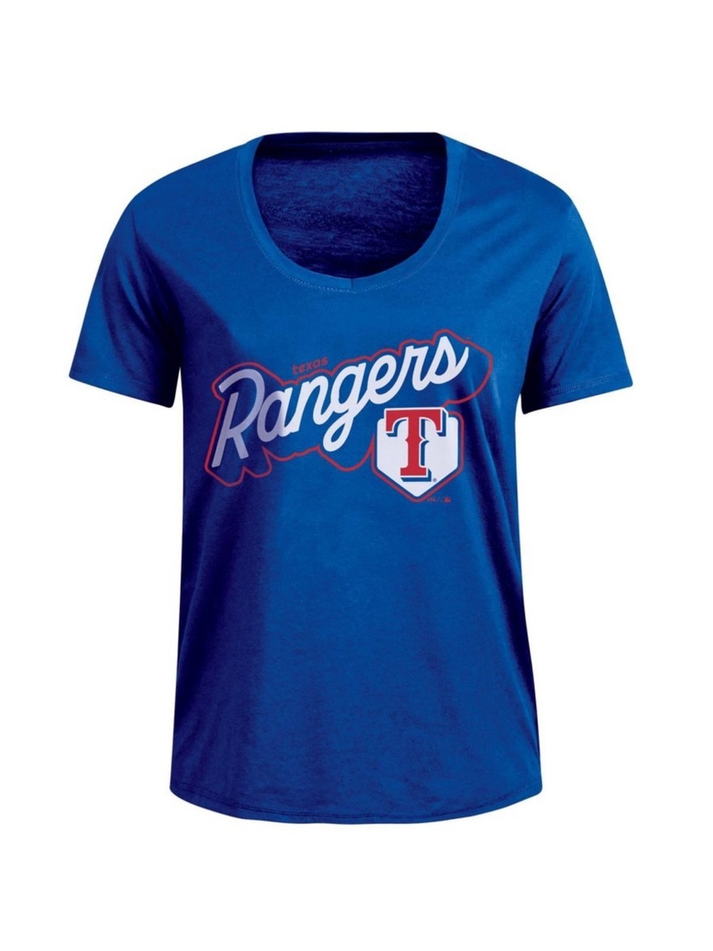 MLB Texas Rangers Women's Bi-Blend Scoop Neck
T-Shirt - XL